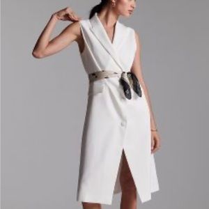 MARE MARE X ANTHROPOLOGIE BUTTON-FRONT BLAZER MIDI DRESS. Size XS